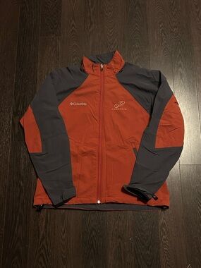 Columbia Women’s Rust Red and Charcoal Softshell Light Jacket
